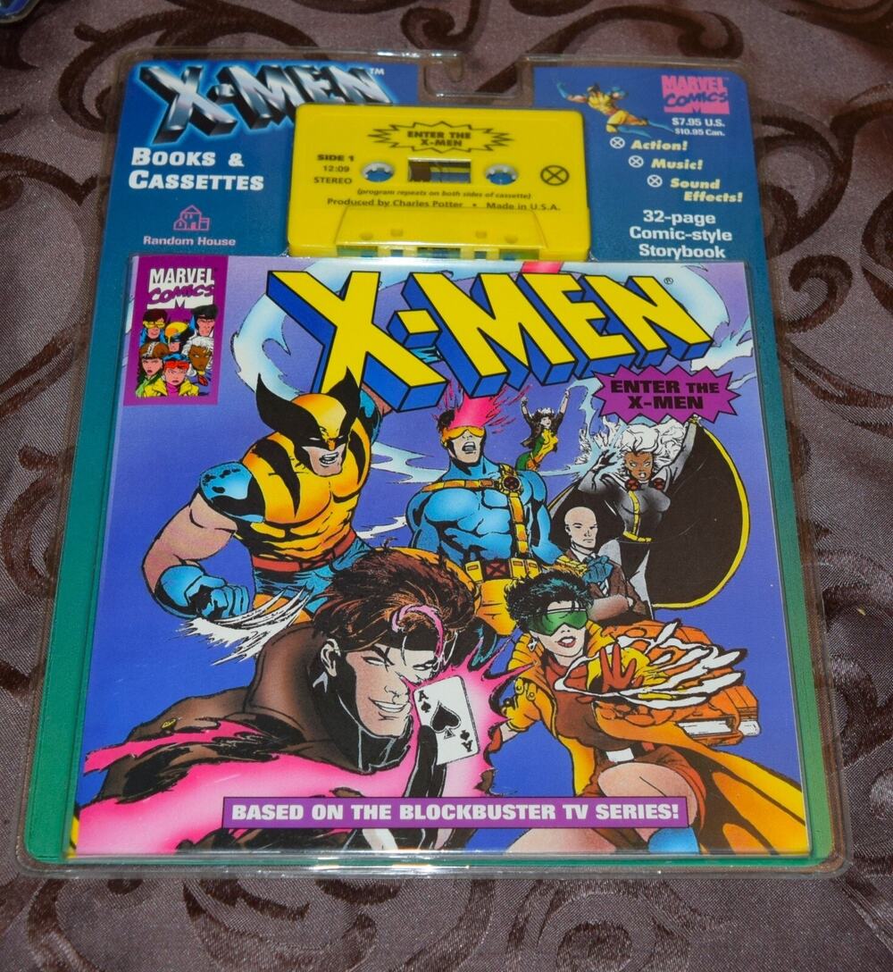 X-men " Enter the X-men" Book Cassette New Sealed 1994 Marvel Comics Vtg 94
